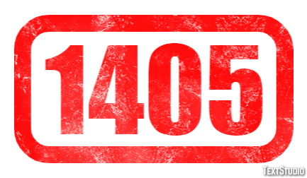 1405 Text effect