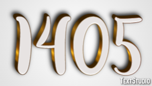 1405 Text effect