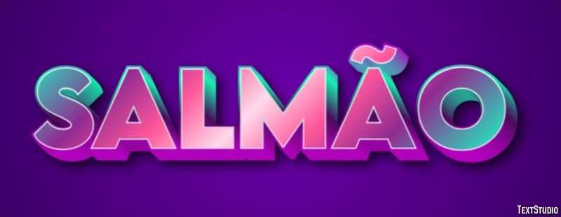 Salmão Efeito de texto