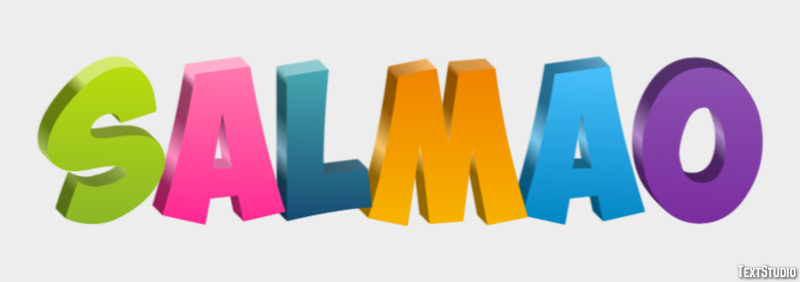 Salmão Efeito de texto