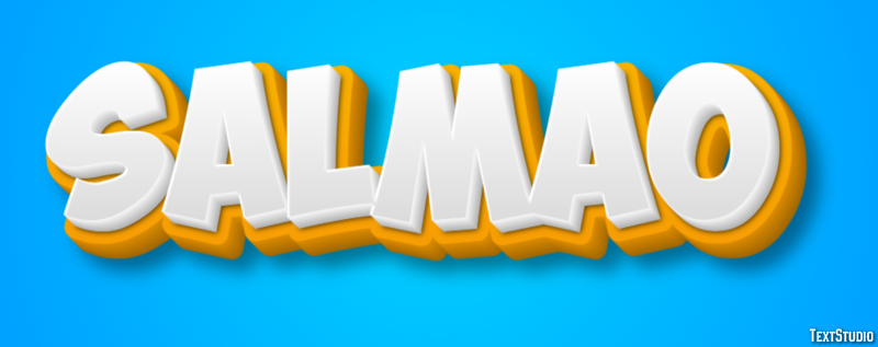 Salmão Efeito de texto