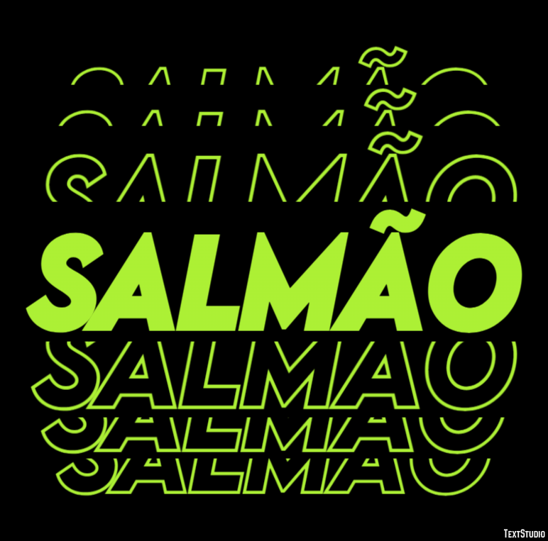 Salmão Efeito de texto