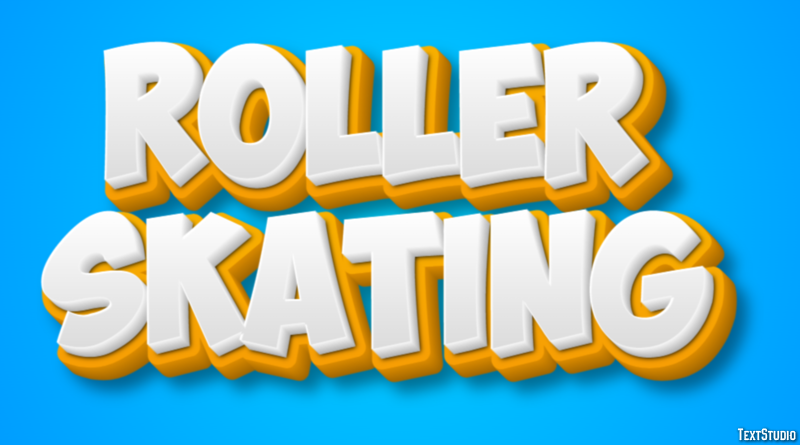 Roller Skating Tekst Effect