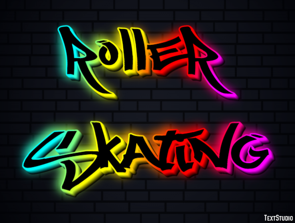 Roller Skating Text Effect