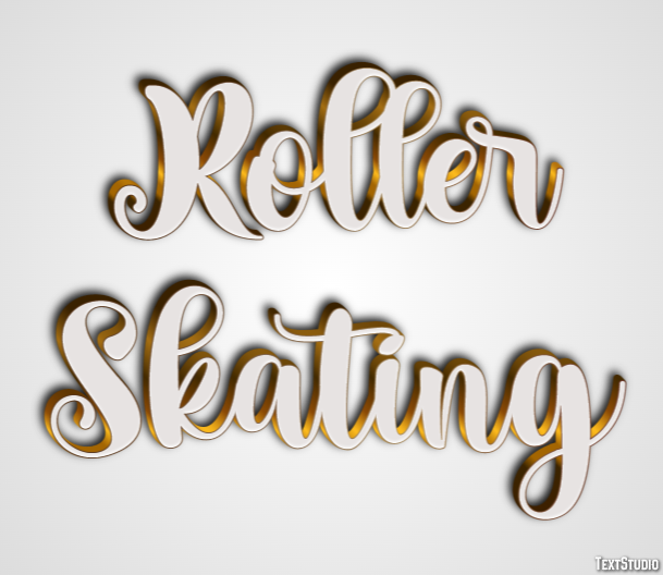 Roller Skating Tekst Effect