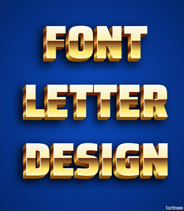 Font Letter Design Efekt tekstowy