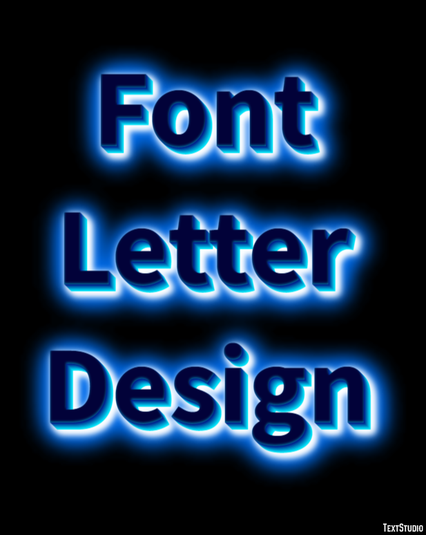 Font Letter Design Text Effect