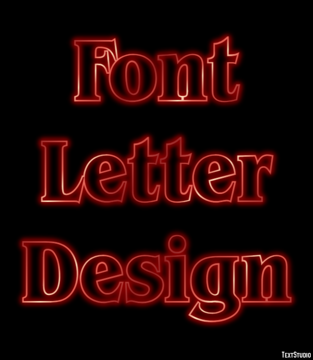 Font Letter Design Efekt tekstowy