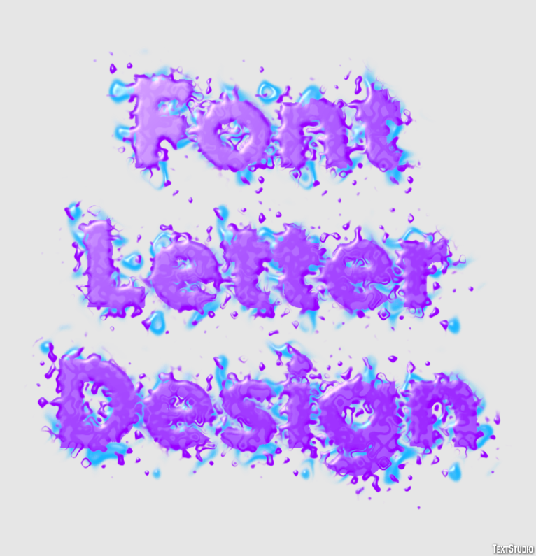 Font Letter Design Efekt tekstowy