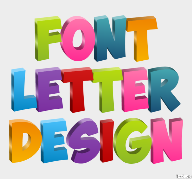 Font Letter Design Efekt tekstowy