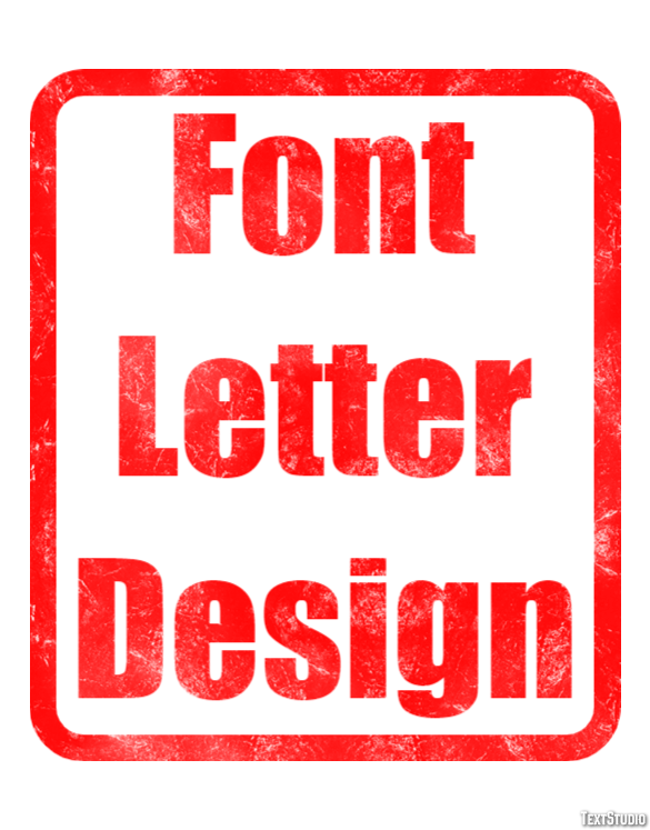 Font Letter Design Efekt tekstowy