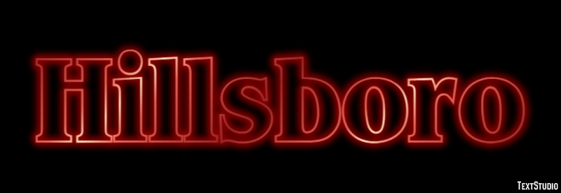 Hillsboro テキスト効果