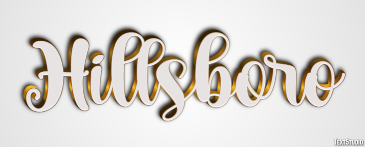 Hillsboro Effet de Texte