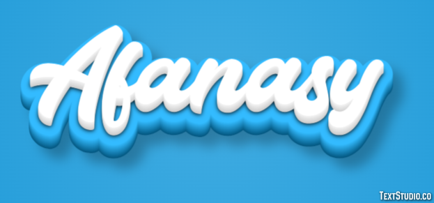Afanasy Текстовый эффект