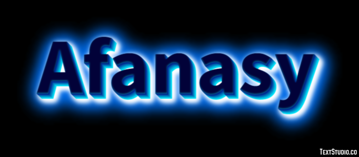 Afanasy Текстовый эффект