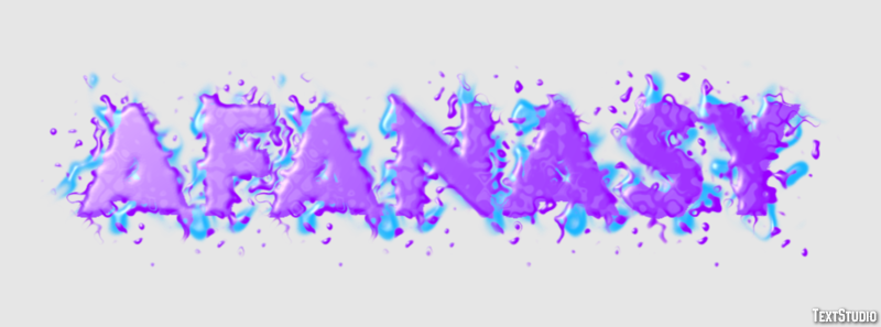 Afanasy Текстовый эффект