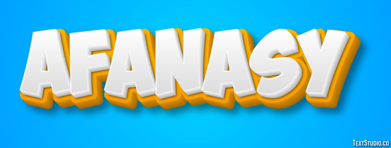 Afanasy Текстовый эффект