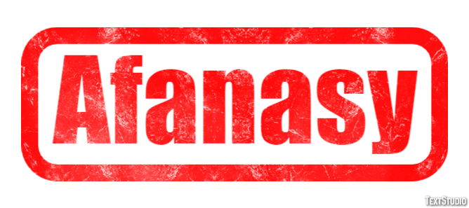 Afanasy Эффект текста