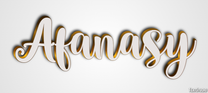 Afanasy Текстовый эффект