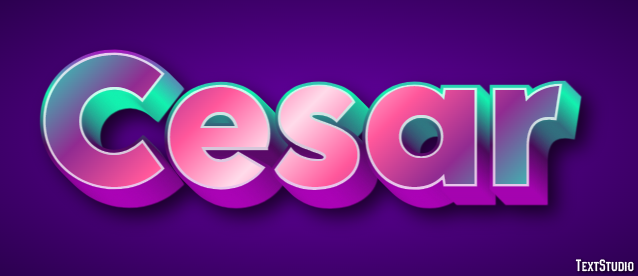 Cesar Text Effect