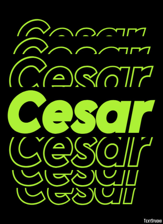 Cesar Text Effect