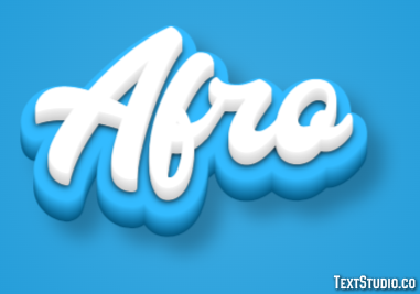 Afro Effetto testo