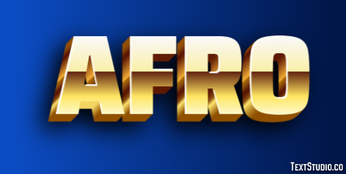 Afro Effetto testo