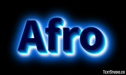 Afro Effetto testo