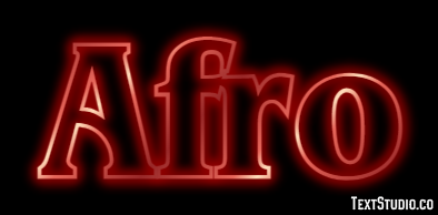 Afro Effetto testo