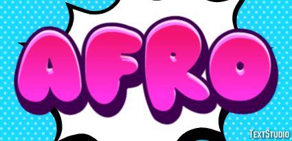 Afro Effetto testo