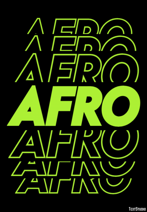 Afro Effetto testo