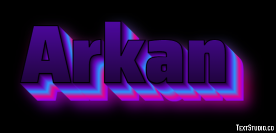 Arkan Text effect