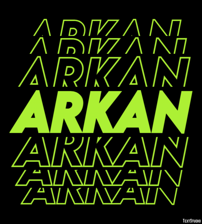 Arkan Text effect