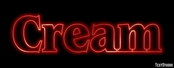 Cream Effet de Texte