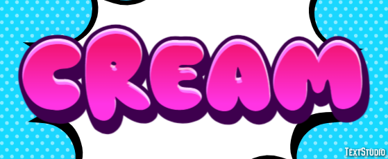 Cream Эффект текста