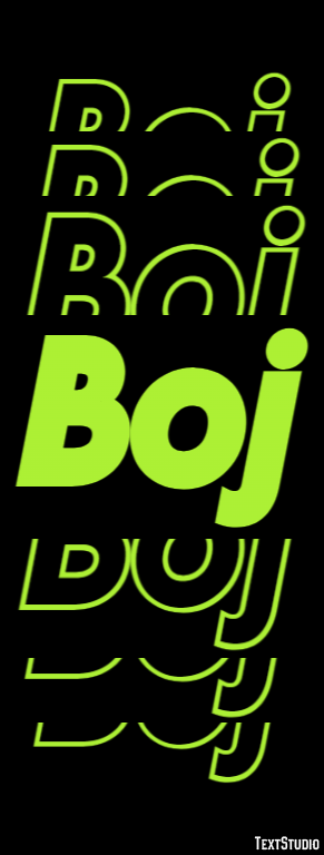 Boj Text effect