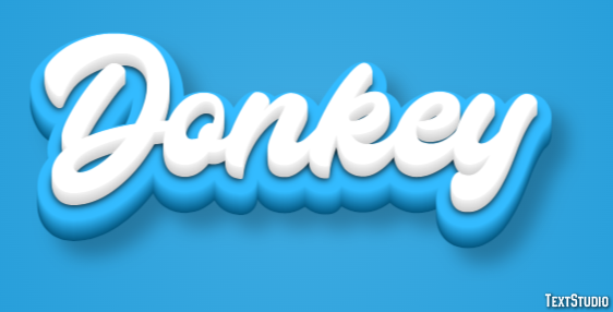 Donkey Tekst Effect