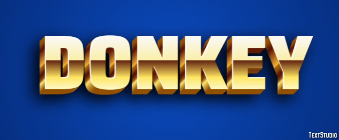 Donkey Effetto testo