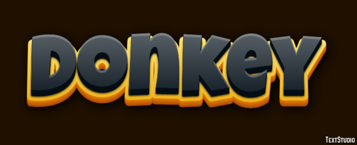 Donkey Effetto testo