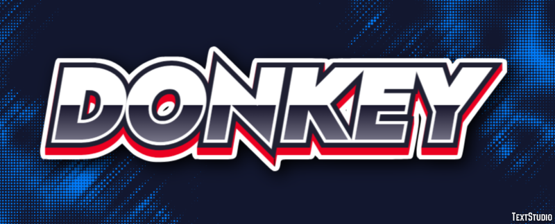Donkey Text effect
