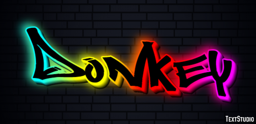 Donkey Text effect