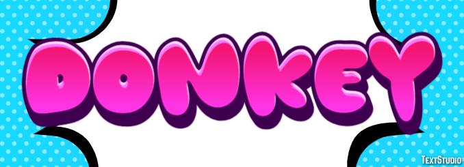 Donkey Effetto testo