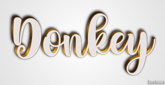 Donkey Tekst Effect
