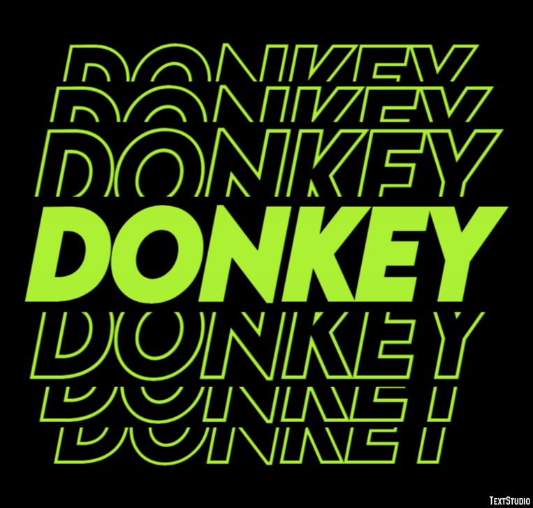 Donkey Text Effect