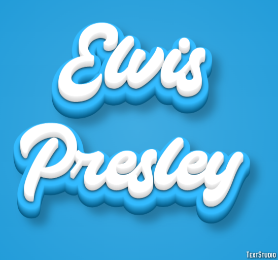 Elvis Presley Efeito de texto