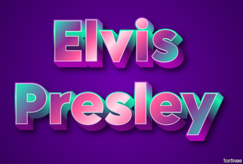 Elvis Presley Text Effect