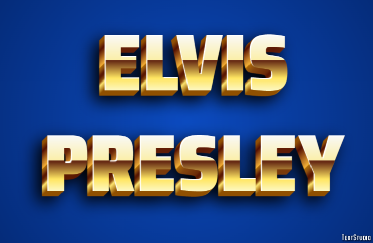 Elvis Presley Efeito de texto