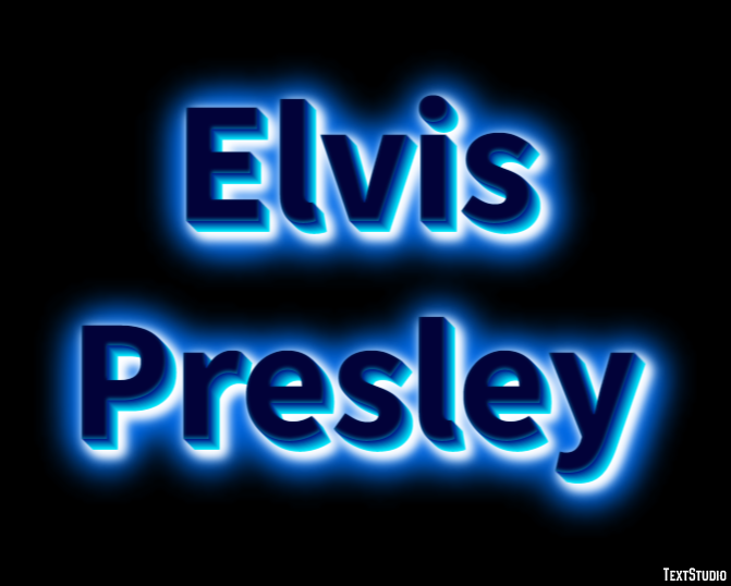 Elvis Presley Efeito de texto