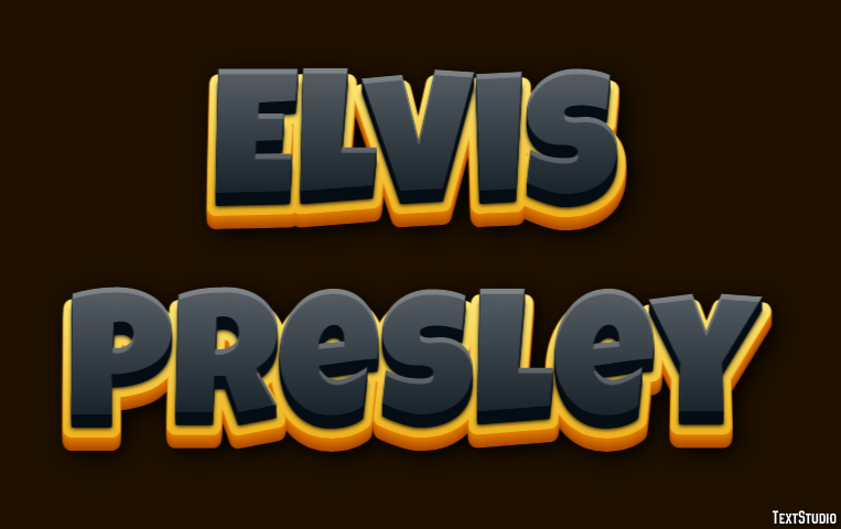 Elvis Presley Efeito de texto