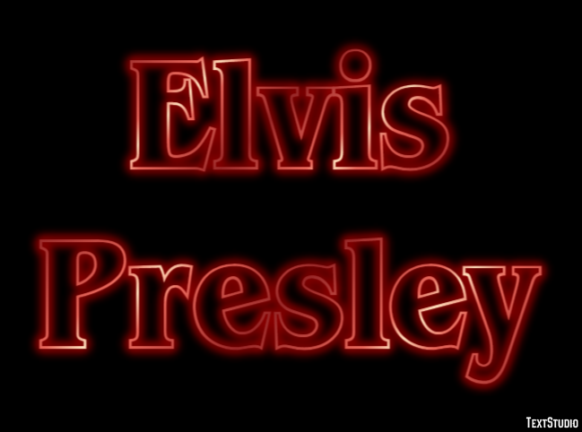 Elvis Presley Text Effect
